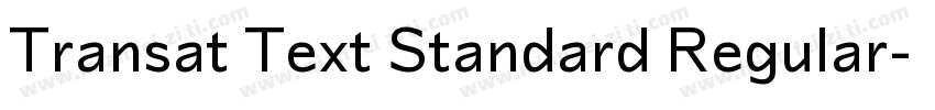 Transat Text Standard Regular字体转换